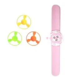 Snäpparmband med snurra (Rosa)