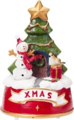 Speldosa jul Snögubbe
