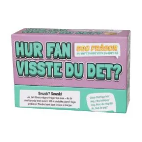Spel - Hur fan visste du det?