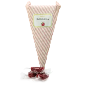 Strut med hallonkola 100g