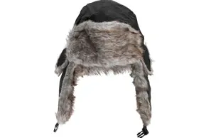 Svart pälsmössa