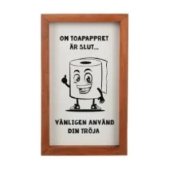 Tavla - Om toapappret är slut...