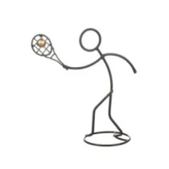 Tennisspelande människa i smide