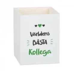 Trälåda för pennor - Världens bästa kollega