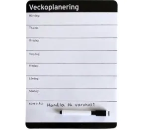 Veckoplanering magnetisk