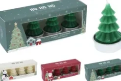 Värmeljus 4-pack Julgran (Vit)